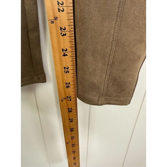 SPANX Faux Suede Shaping Leggings in Brown‎ Size Medium M - Picture 6 of 14